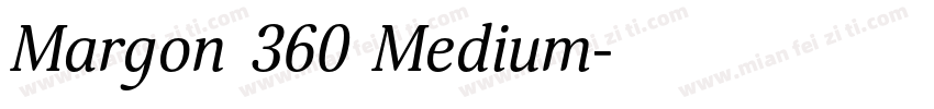Margon 360 Medium字体转换